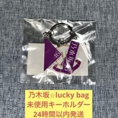 노기자카 46 미사용 로고 엠블럼 키 체인 lucky bag