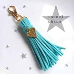 推し活♡水色♡タッセルチャーム  【現品販売】のサムネイル