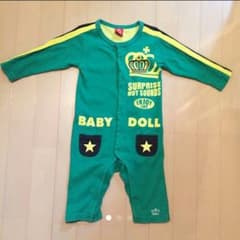 ベビド長袖ロンパ緑80のサムネイル