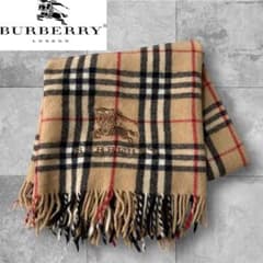 BURBERRY LONDON ノバチェック マフラー ホースロゴ 刺繍 - メルカリ