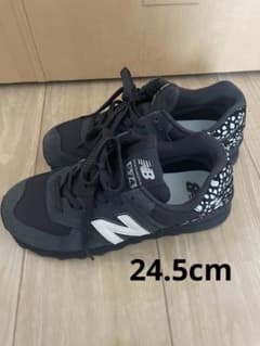NewBalance W574 BLACK(1ZY)24.5cm アニマル柄 - メルカリ