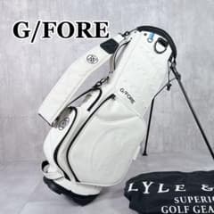 G/FORE ホワイト キャディバッグ スタンド式 ジーフォア G/FORE ジーフォア ゴルフスタンド付きキャディバッグ ホワイト