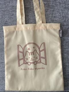 Fuku Fuku Nyanko 토트 백 베이지
