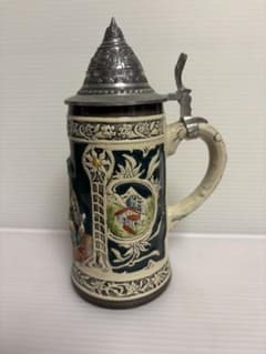 GERZ ビアジョッキ 蓋付き 陶器のサムネイル