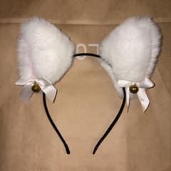 猫耳カチューシャ 白のサムネイル
