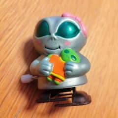 希少/1997年製】エイリアン ゼンマイ フィギュア 宇宙人 レトロ 当時物