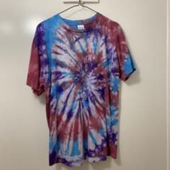 【新品手染め】タイダイ Tシャツ マルチカラー クルーネックのサムネイル