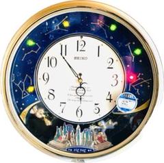 【新品未使用】セイコー掛時計 青メロディ音楽　星座　新品未使用　SEIKO 新品未使用】SEIKO ／メロディー掛時計 ／セイコー SEIKO
