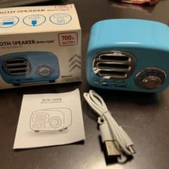 ダイソー Bluetoothスピーカー レトロタイプ　ブルーのサムネイル