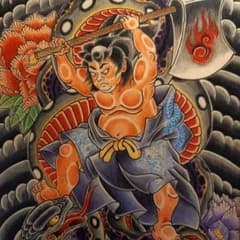 抽象水墨画 黒赤 B4サイズ 42d973f4072036c6e18a0c57f368a7