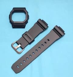 S*I様 G-SHOCK DW-5600 ベゼル ベルト セット 黒 ブラックのサムネイル