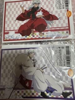 匿名未開封】 犬夜叉 殺生丸 くじメイトポストカード缶バッジセット