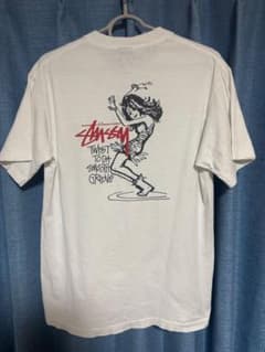 90s old stussy ツイストガール Tシャツ 赤青タグ Mサイズ - メルカリ
