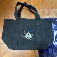 Shinzone ブラック トートバッグ ミッキー刺繍 MUSE雑誌付録のサムネイル