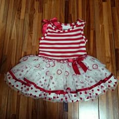 ☆結ま～る様専用☆赤色ドレス 70㎝～80㎝ チュチュワンピースのサムネイル