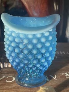 フェントン Fenton ブルーオパールセント ホブネイル ミニ フラワー