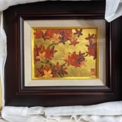 有田焼 紅葉 金箔 陶板画 額装 琥山窯 壁掛け 美品 - メルカリ