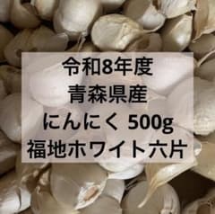 令和8年度 青森県産 にんにく 500g 福地ホワイト六片 乾燥済 ニンニク