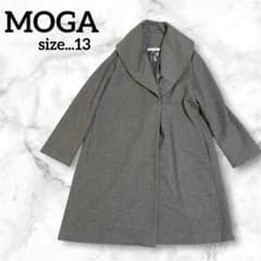 MOGA モガ 大きいサイズ ショールカラーコート ロングコート アンゴラ 