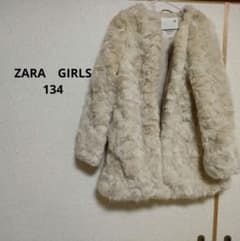 ZARA　GIRLS　ファーコート134センチのサムネイル