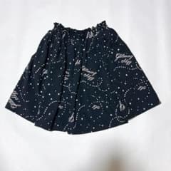 ALGY 星柄フレアスカート 150cm 黒のサムネイル
