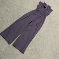 GORGE ノースリーブ オールインワン ブラック レディース 夏服のサムネイル