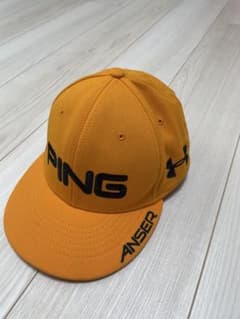 PING×UNDER ARMOURハンターメイハンコラボオレンジキャップのサムネイル