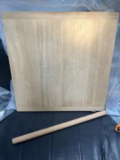 うどん、そば 木製 のし台 麺棒セット 約60cm×60cm×2.3cm - メルカリ