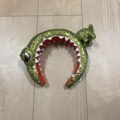 ユニバ　カチューシャ　恐竜スパンコールのサムネイル