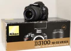 Nikon D3100 18-55 VR レンズキット 箱・付属品あり D3100（訳アリ・低ショット188枚・元箱） ＆AF-S 18-55mm VR - メルカリ