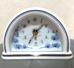 ✺EMUAIR エミュエール　有田焼陶器製アーチ型置き時計✺ EMUAIR 有田焼アーチ型 胡蝶蘭 置時計 - メルカリ