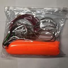 【釣り用ストリンガー】フック5本セット 10センチサイズ 専用ポケット付きのサムネイル