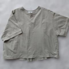 coen バックプリーツ 半袖Tシャツ カーキのサムネイル