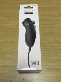 任天堂 Wii ヌンチャク ブラックのサムネイル