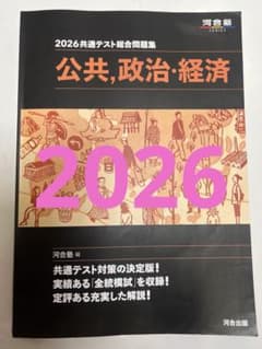 2026共通テスト総合問題集 公共,政治・経済 河合塾のサムネイル