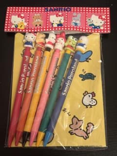サンリオピューロランド マスコット付きシャープペンシル セット レトロ 希少のサムネイル