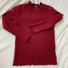 赤リブ長袖Tシャツのサムネイル