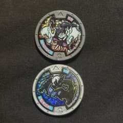 妖怪ウォッチ 妖怪メダル オロチ 影オロチ ホロ ホログラム 銀フレーム