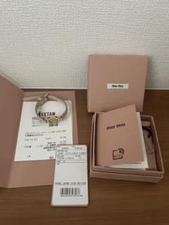 miu miu ブレスレット シティカーフ クリスタル - メルカリ