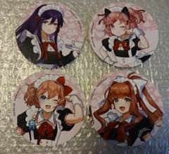 ドキドキ文芸部 ツクヨミカフェ コラボ コースター 4種 コンプリート