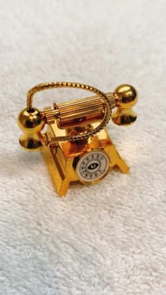 高級感をプラス【金属】ミニチュア電話　レトロ　シルバニアファミリー、リカちゃんにのサムネイル