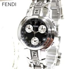 稼働/新品電池 FENDI クロノグラフ レディース 腕時計 純正ベルト ズッカ 稼働/新品電池 FENDI クロノグラフ レディース 腕時計 純正ベルト