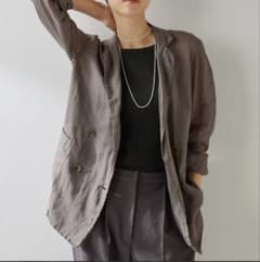 Whim Gazette ウィムガゼット ラミー ダブルジャケット 麻 25SS - メルカリ