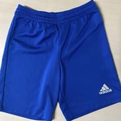 adidas ハーフパンツ　130センチ　サッカー　ネイビー　青のサムネイル