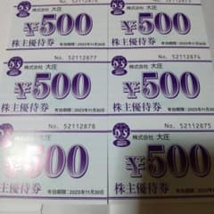 株主ご優待ご飲食券のサムネイル
