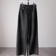 美品 MM6 ブラックデニム ラップパンツ 近年モデル ワイド 24ss - メルカリ