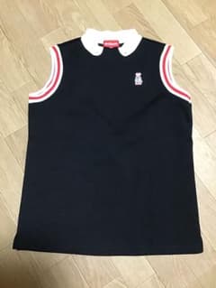 ARCHIVIO/アルチビオ】ノースリーブトップス/38☆ブラック☆ゴルフ