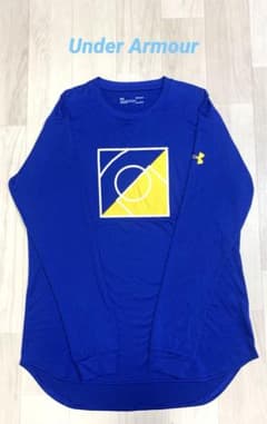 アンダーアーマー　長袖　L  ブルー　黄色のサムネイル
