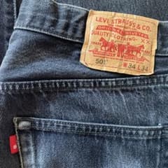 【90s】Levi's 501 W34 L34 ブラック　古着　ヴィンテージのサムネイル