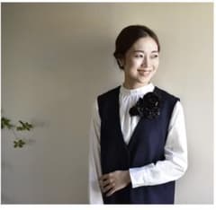 OURHOME頼れるギャザーブラウス ホワイト ブラウス セレモニー